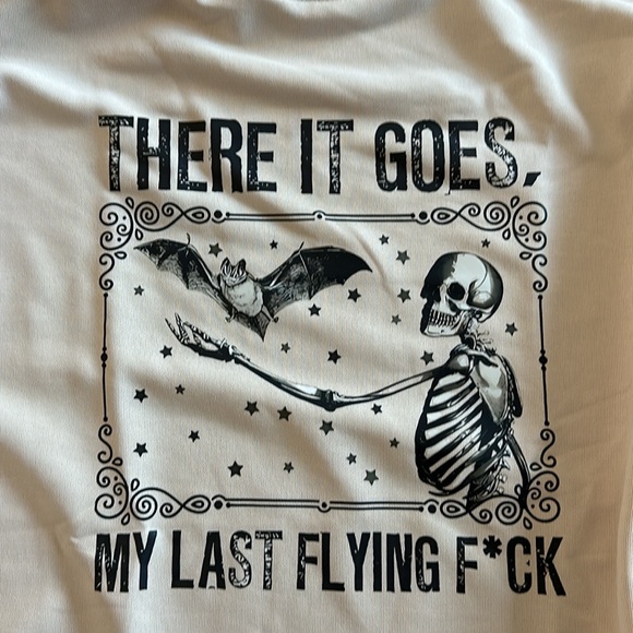 THERE IT GOES MY LAST FLYING F*CK CREW NECK OVERSIZED SWEATSHIRT - Picture 3 of 5
